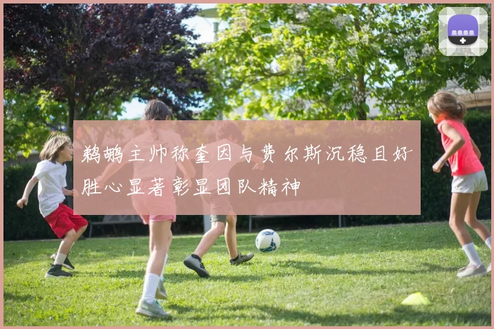 鹈鹕主帅称奎因与费尔斯沉稳且好胜心显著彰显团队精神