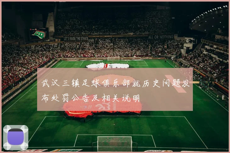 武汉三镇足球俱乐部就历史问题发布处罚公告及相关说明